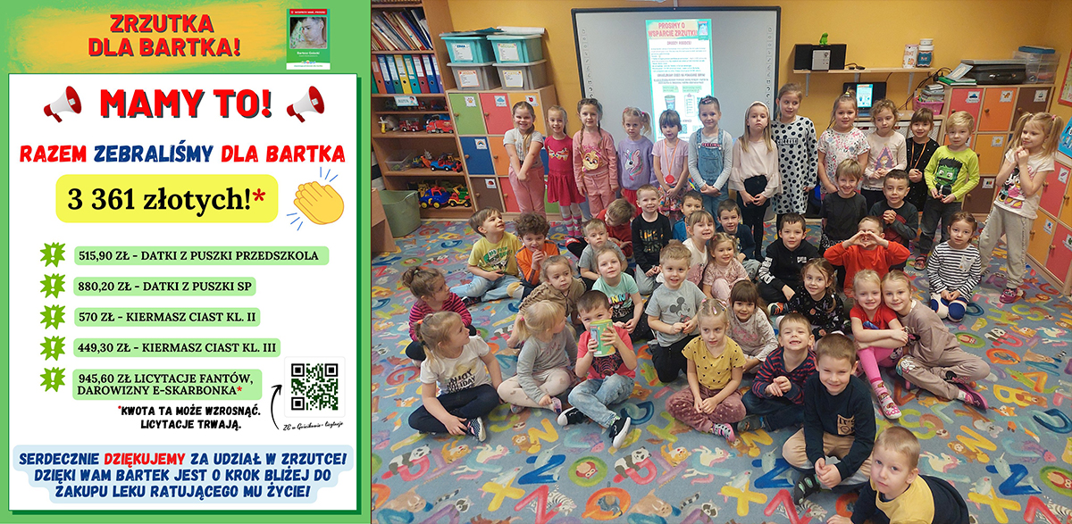 Serdecznie dziękujemy za udział w zrzutce dla Bartka Goleckiego 