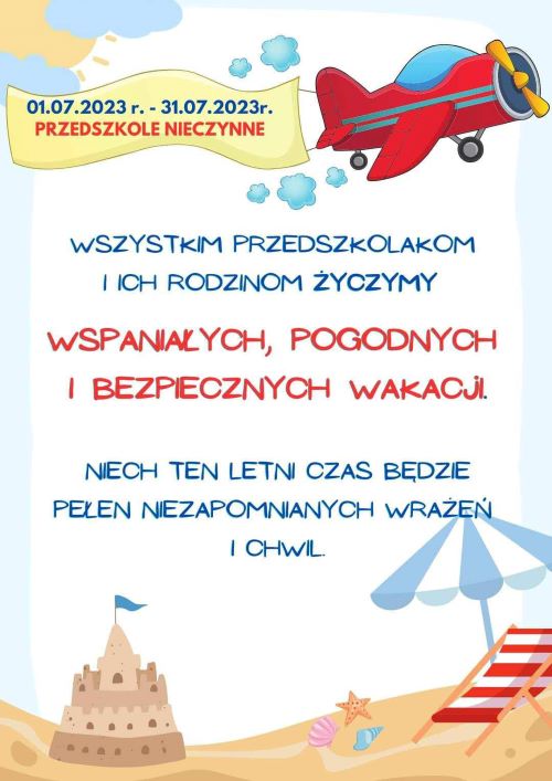 Bezpiecznych wakacji!